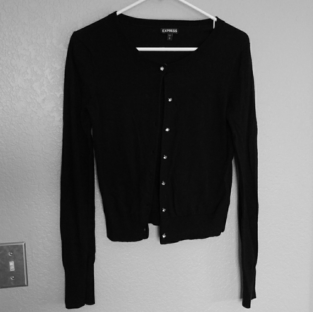 Black Cardigan - Long Sleeve